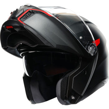 Casco de moto AGV Tourmodular - Frequency - Gunmetal mate/Rojo - XL 211251F2OY00515 
