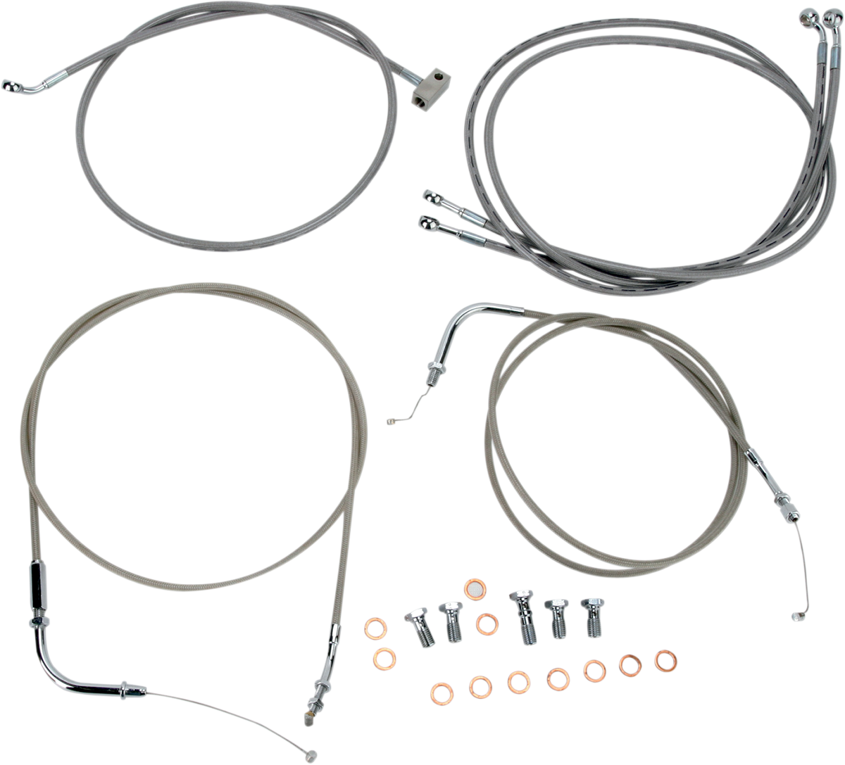 Kit de línea de cable BARON - 18" - 20" - Roadliner - Acero inoxidable BA-8059KT-18 