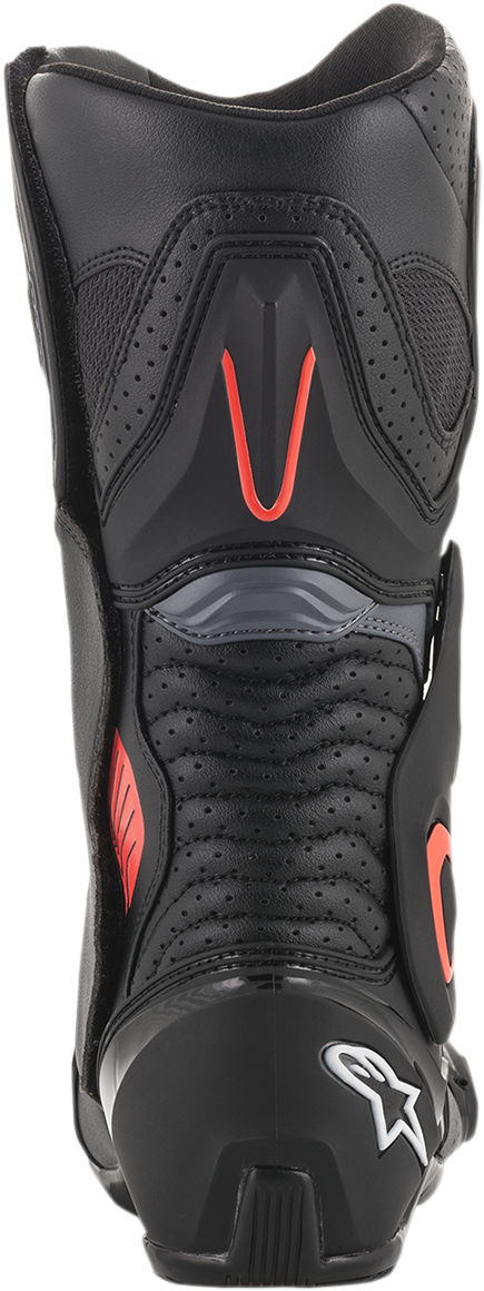 Botas ventiladas ALPINESTARS SMX-6 v2 - Negro/Gris/Rojo - Talla 12.5 EE. UU. / 48 UE 2223017-1133-48