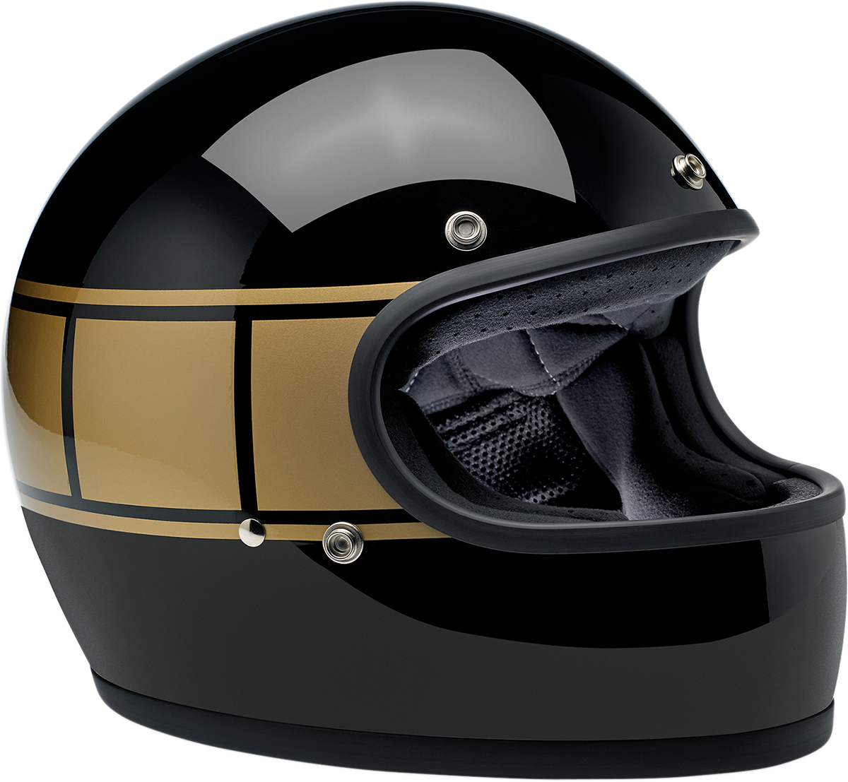 Casco BILTWELL Gringo - Holeshot negro brillante - XS 1002-527-101 