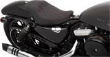 Asiento DRAG SPECIALTIES - 3/4 Solo - Doble Diamante - Negro con Costuras Rojas - '04-'22 XL 0804-0746 