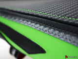 Luimoto Front Seat Cover, Sport Edition for Kawasaki ZX6R 2013-2018, Lime Green and Black