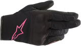 Guantes ALPINESTARS Stella S-Max Drystar® para mujer - Negro/Fucsia - Mediano 3537620-1039-M