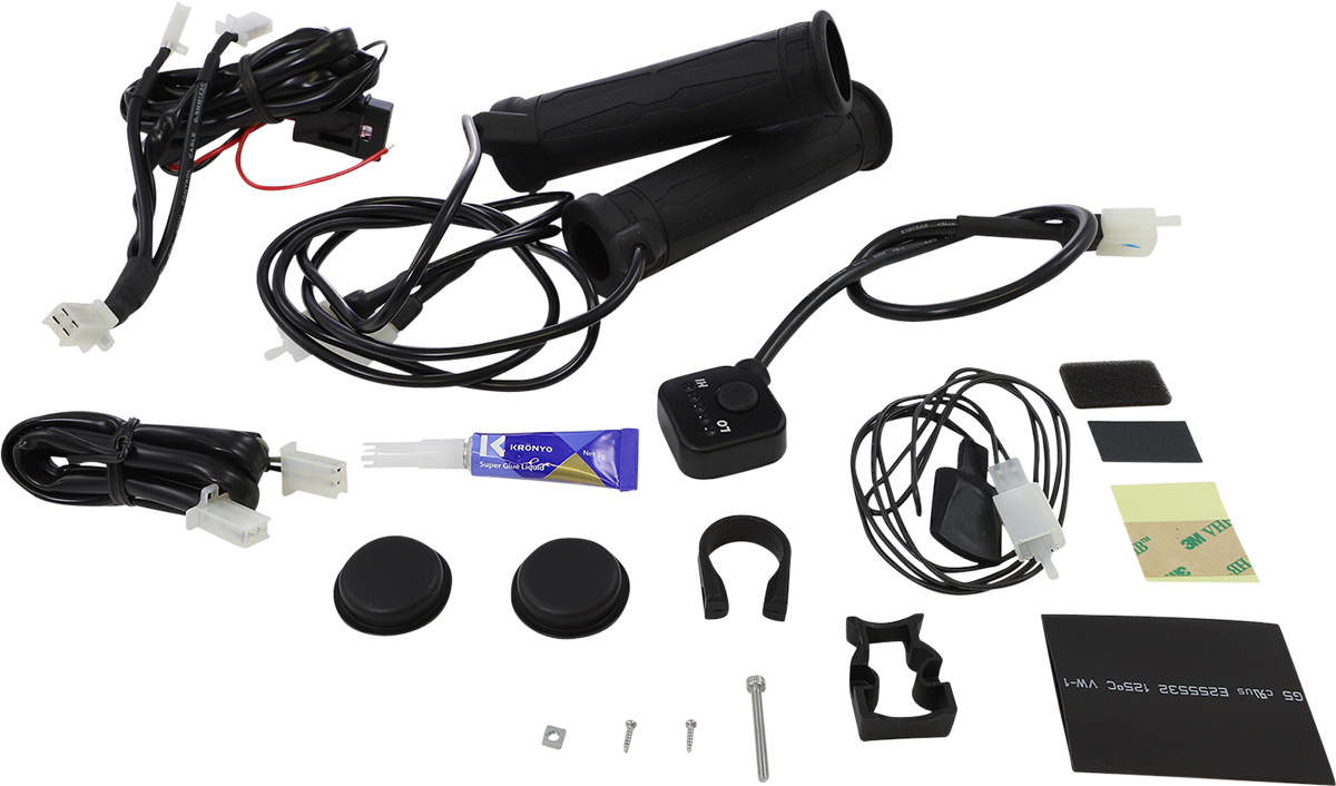 Puños KOSO NORTH AMERICA - Calefactables - Acelerador de pulgar - 5 niveles - 7/8" - Calefactables AM10712G 