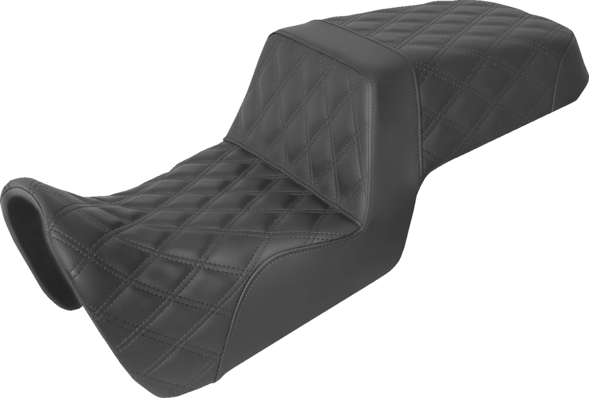 Asiento SADDLEMEN Step Up - Costura de celosía completa - Negro 821-34-175 