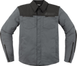 ICON Upstate Canvas CE Jacket - Gray - Large 2820-6243