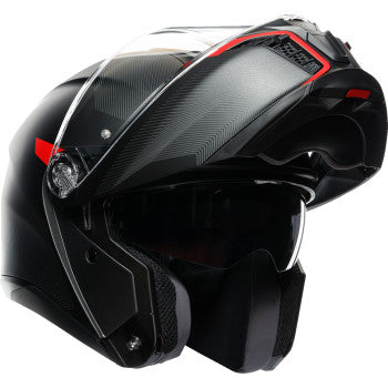 Casco de moto AGV Tourmodular - Frequency - Gunmetal mate/Rojo - XL 211251F2OY00515 