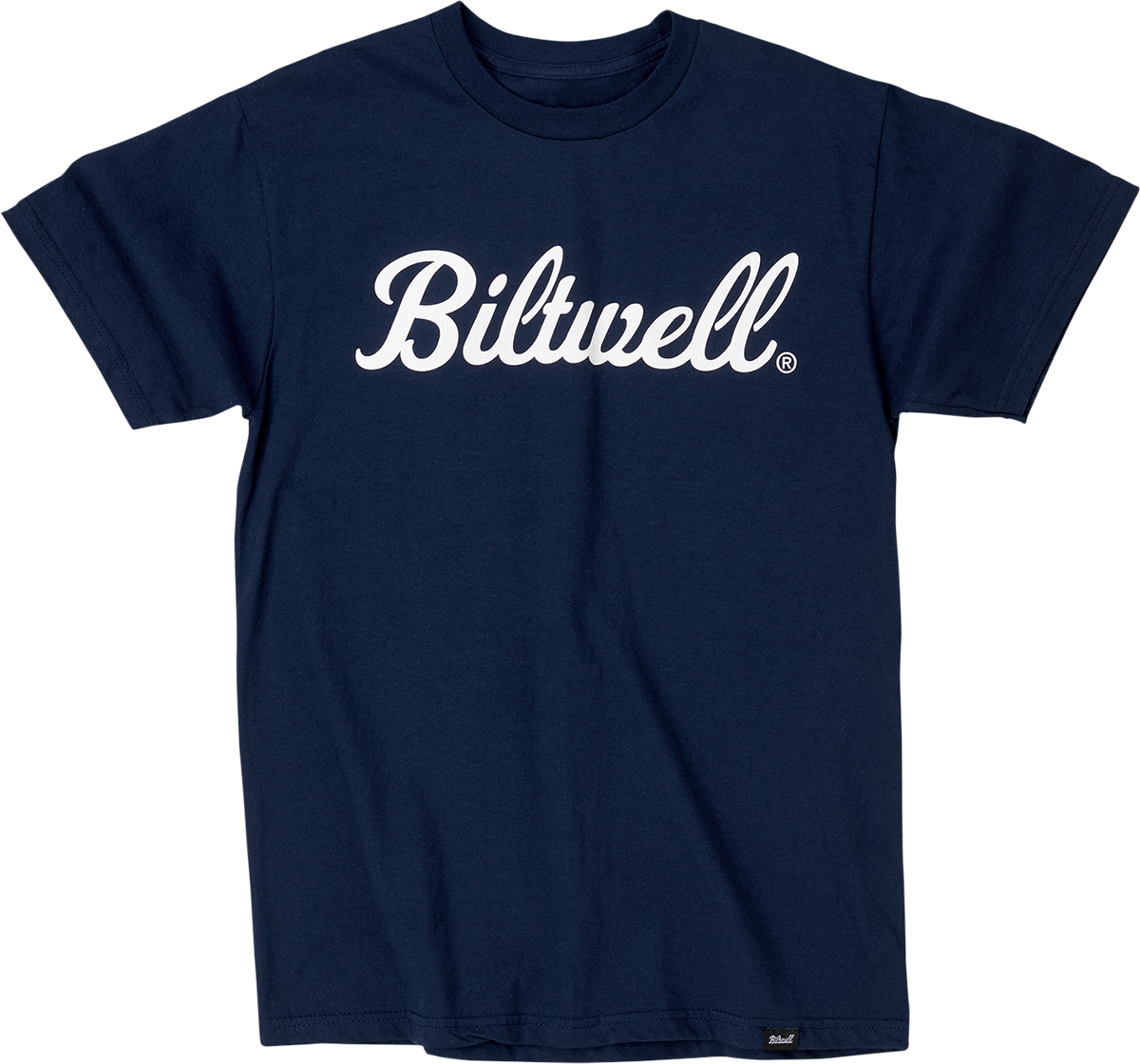 Camiseta BILTWELL Script - Azul marino - Talla pequeña 8101-052-002 