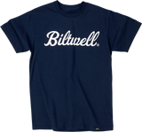 Camiseta BILTWELL Script - Azul marino - Talla pequeña 8101-052-002 