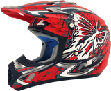 AFX FX-17 Motorcycle Helmet - Butterfly - Matte Ferrari Red - Small 0110-7117