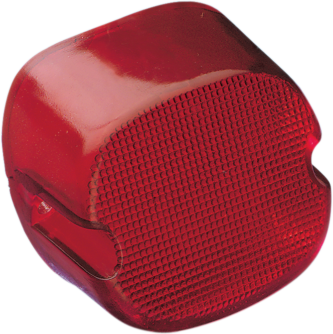 Lente de luz trasera DRAG SPECIALTIES - Ventana de etiqueta inferior - Roja 12-0018D-BC446 