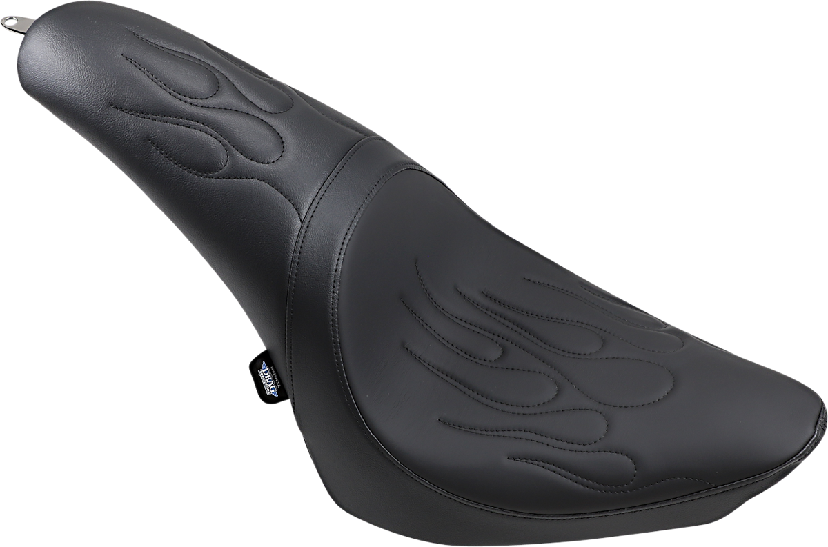 Asiento Predator de DRAG SPECIALTIES - Costuras a la llama - '00-'05 FL FIT FLSTN SIN PORTAEQUIPAJES 0802-0468
