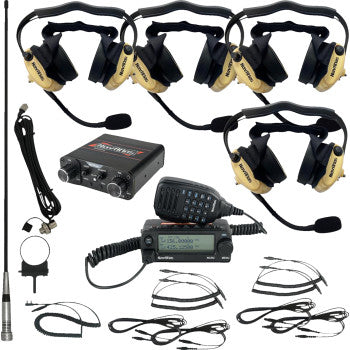 Kit de intercomunicador/radio y auriculares NAVATLAS - 4 asientos - Beige NIRBHBE4 