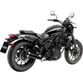 LEOVINCE Classic Racer Slip-On Muffler - Black - Eliminator 500