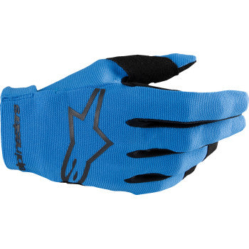 Guantes MX ALPINESTARS Radar - Azul/Negro - Mediano 3561824-713-M 