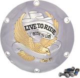 ESPECIALIDADES DE DRAG Cubierta para Derby Live to Ride - 6 hoyos - Dorado 33-0067CGA 