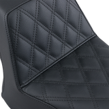 Asiento SADDLEMEN Step Up - Costuras enrejadas delanteras - Negro Y13-16-172 