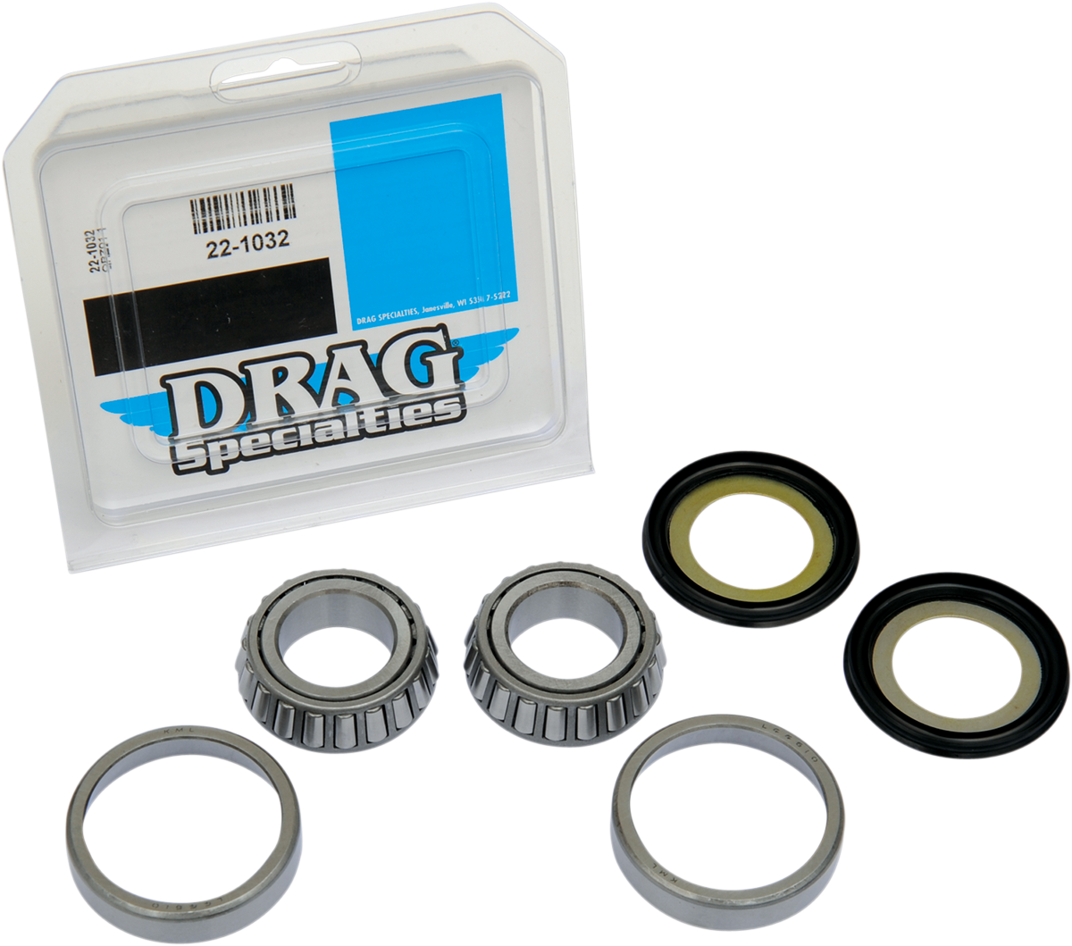 Kit de cojinetes/pista para poste de cuello de DRAG SPECIALTIES 22-1032-D 