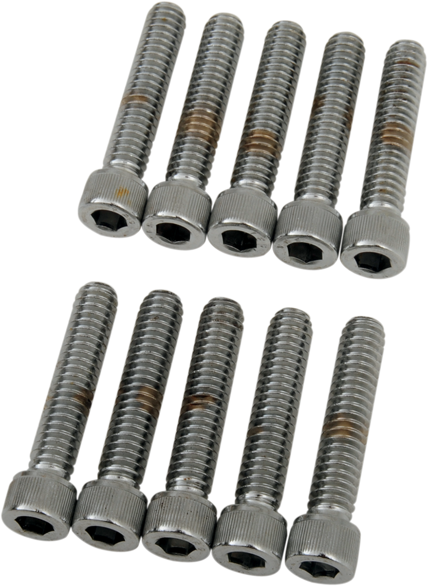 Pernos DRAG SPECIALTIES - Cabeza hueca - Moleteados - 1/4-20 x 1-1/4" MPB182