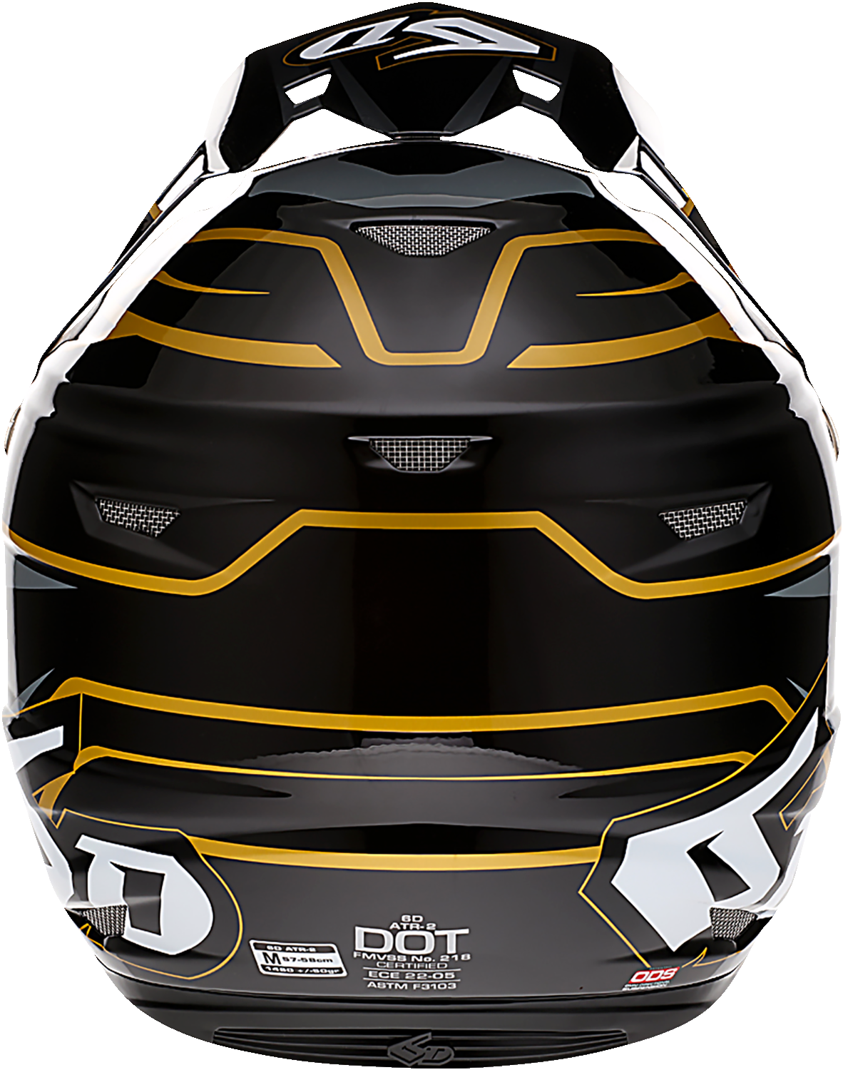 Casco de motocicleta 6D ATR-2 - Phase - Negro/Dorado - XS 12-2804 