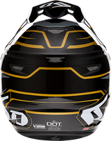 Casco de motocicleta 6D ATR-2 - Phase - Negro/Dorado - 2XL 12-2809 