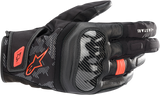 Guantes ALPINESTARS SMX Z Drystar® - Negro/Rojo Fluo - Mediano 3527421-1030-M