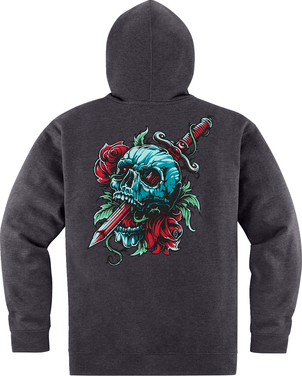 Sudadera con capucha y cremallera ICON Omnicrux - Negra - 2XL 3050-6391