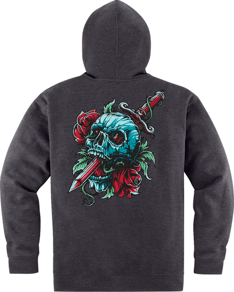 ICON Omnicrux Zip Fleece Hoodie - Black - Small 3050-6387