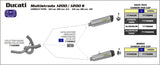 71429MI  Arrow Racing Collector for Ducati Multistrada 1200/S 10-14