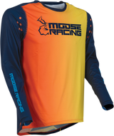 Camiseta Agroid de MOOSE RACING - Azul marino/naranja - Talla pequeña 2910-6404 