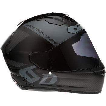 Casco de motocicleta 6D ATS-1R - Wyman - Negro/Gris - Talla 2XL 30-0709 
