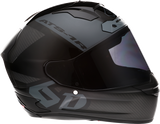 Casco de motocicleta 6D ATS-1R - Wyman - Negro/Gris - Talla 2XL 30-0709 