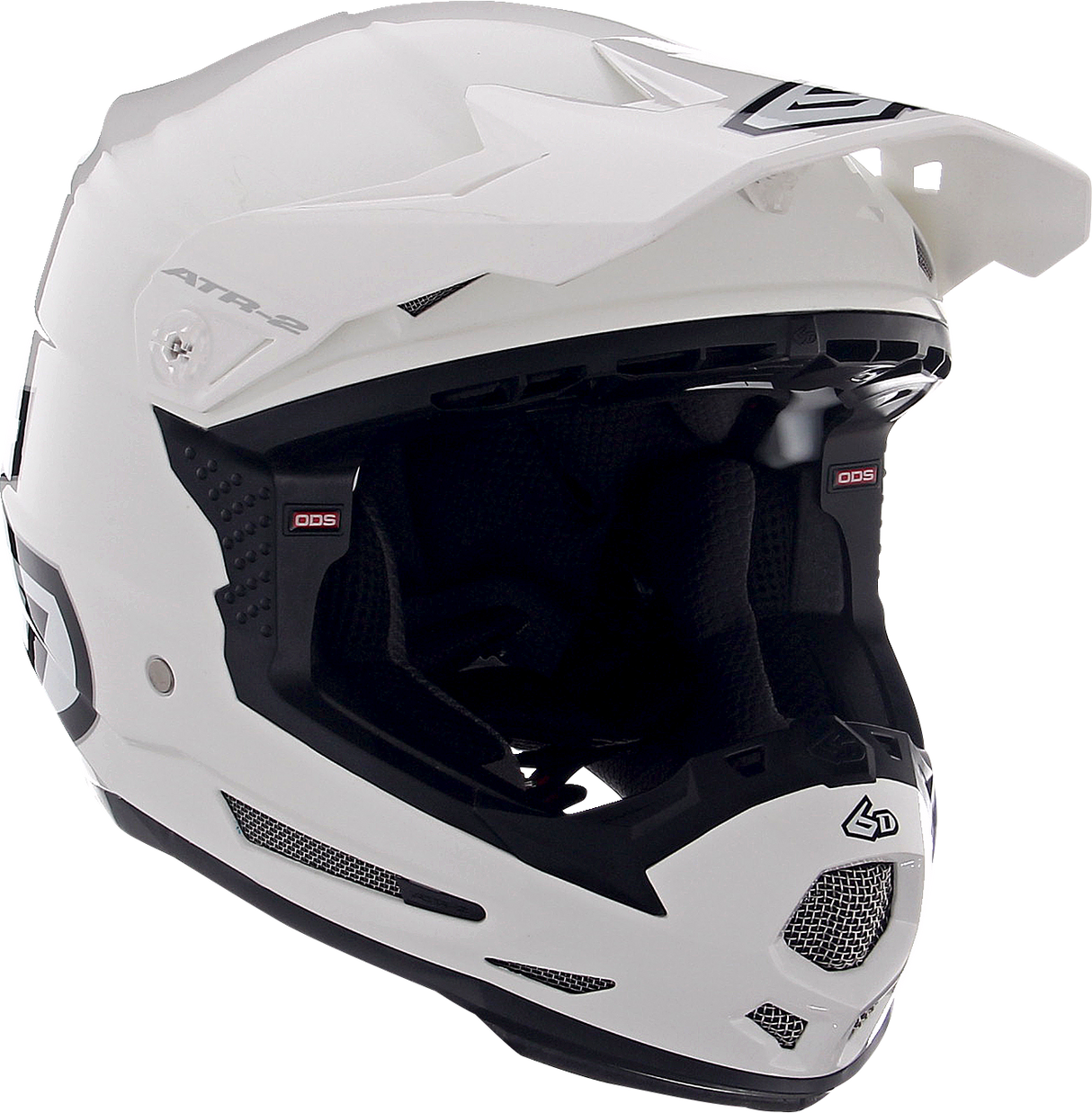 6D ATR-2Y Motorcycle Helmet - Gloss White - Medium 11-5611