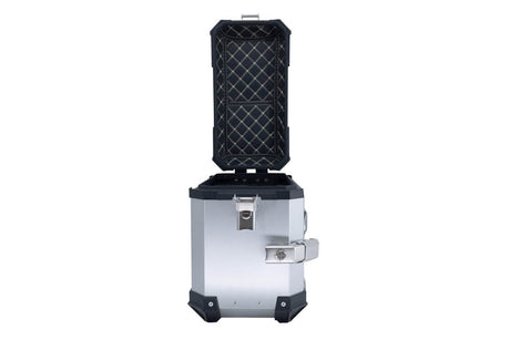 CF Moto 650 MT 2021-2024 GPR Tech 38+38L Aluminum Side Cases, Silver with Pannier Holders - photo 6
