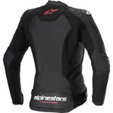 Chaqueta de cuero ALPINESTARS Stella Faster v3 - Negro/Blanco Fluo/Coral - EE. UU. 14 / UE 50 3113625-1781-50 