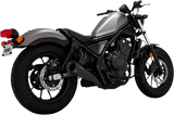 Escape Vance &amp; Hines para Honda Rebel 500 2017-2026, silenciador deslizante negro Upsweep 48421