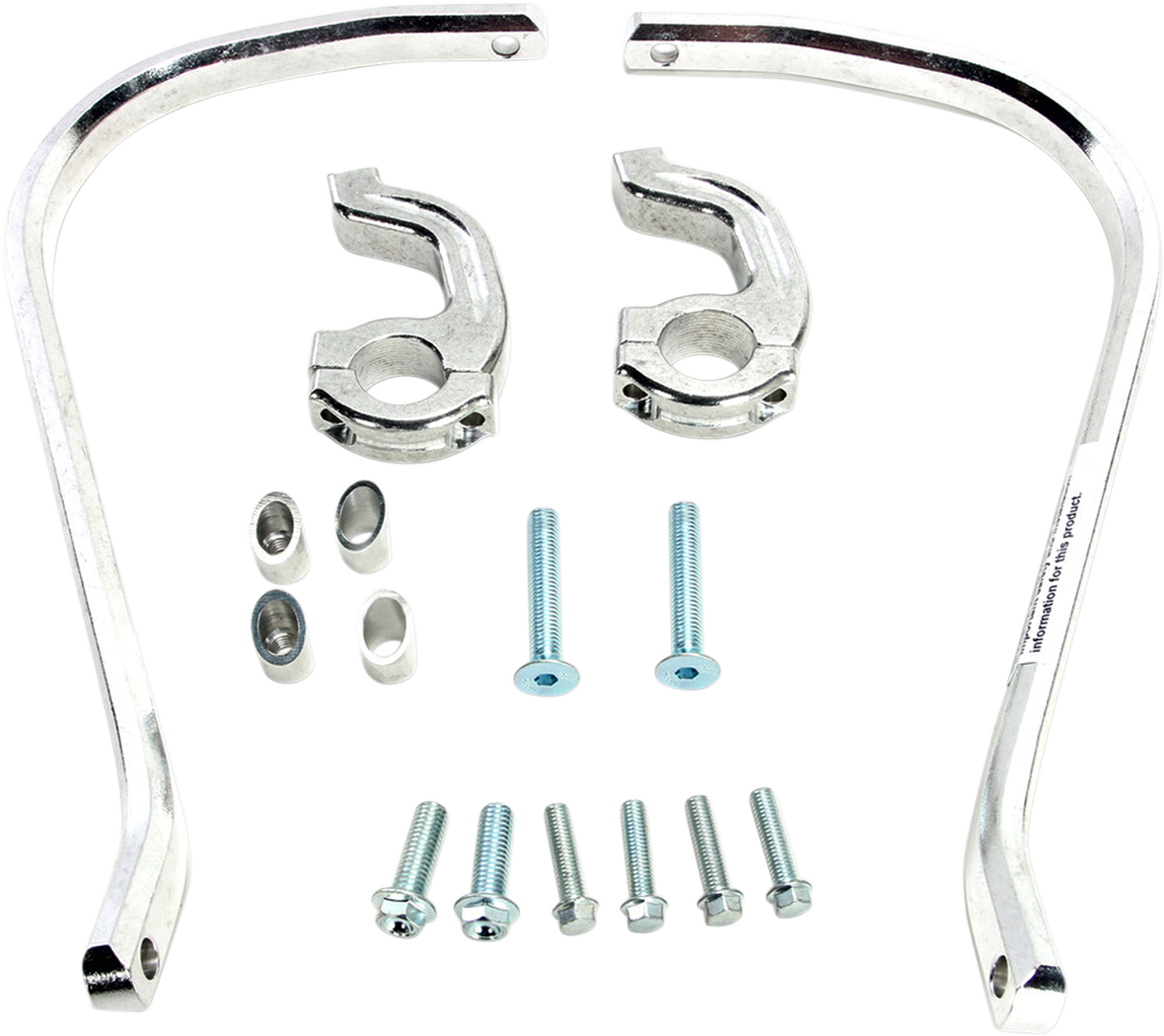 Guardamanos MOOSE RACING - Contour - 1-1/8" - Plateado 50-5214S 