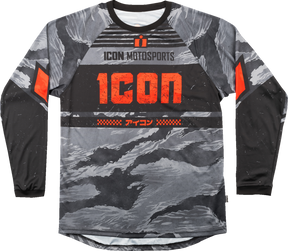 ICON Tiger’s Blood Jersey - Gray Camo - Large 2824-0093