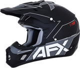Casco de motocicleta AFX FX-17 - Aced - Negro mate/blanco - Talla mediana 0110-6490