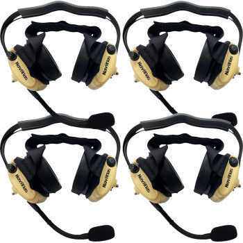 Kit de intercomunicador/radio y auriculares NAVATLAS - 4 asientos - Beige NIRBHBE4 
