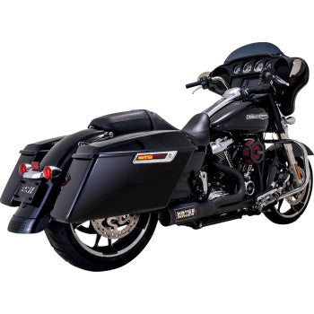 Sistema de escape de alto rendimiento 2 en 1 VANCE &amp; HINES - Negro - Touring 47321-22 