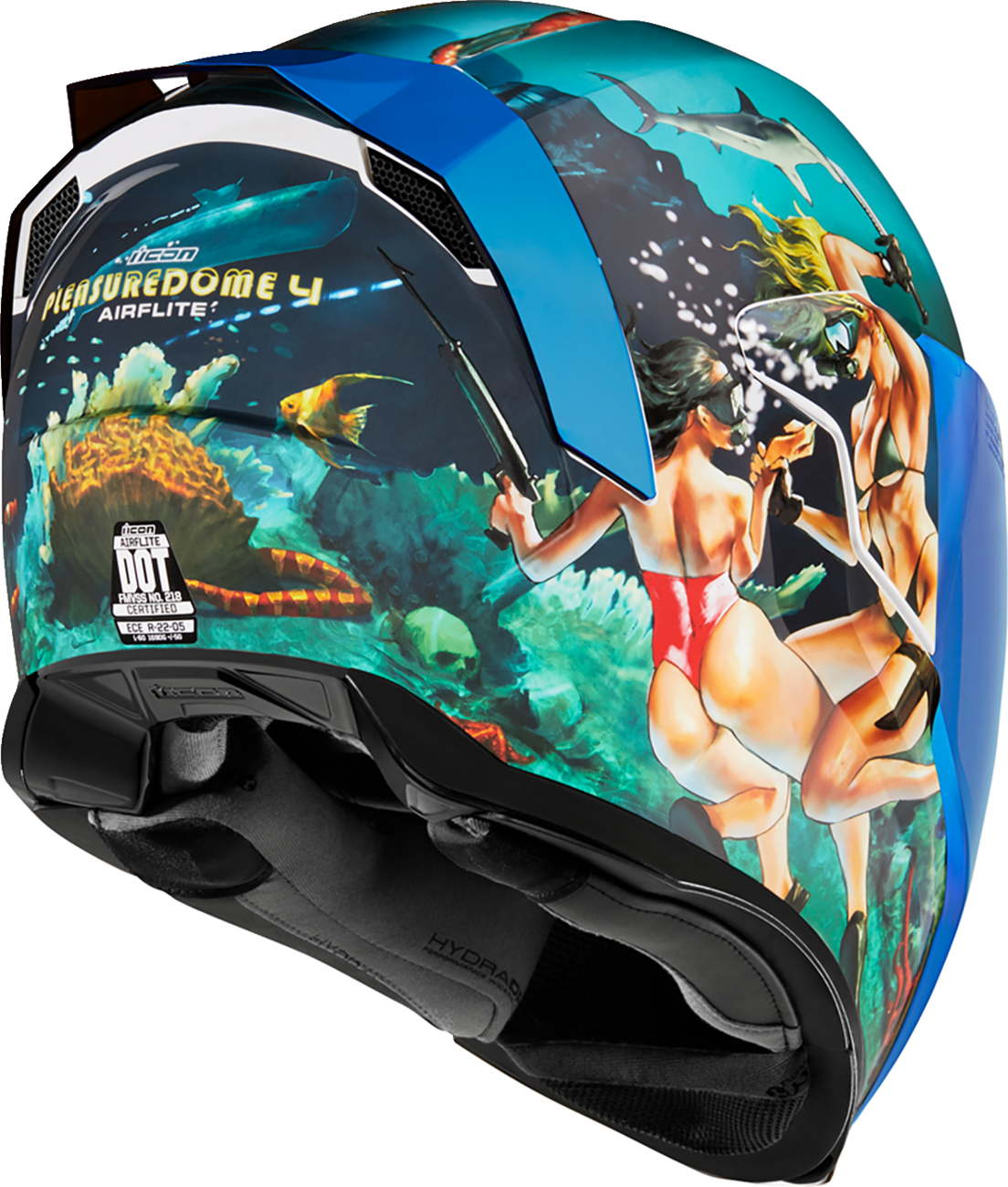 Casco ICON Airflite™ - Pleasuredome4 - Azul - Pequeño 0101-15001