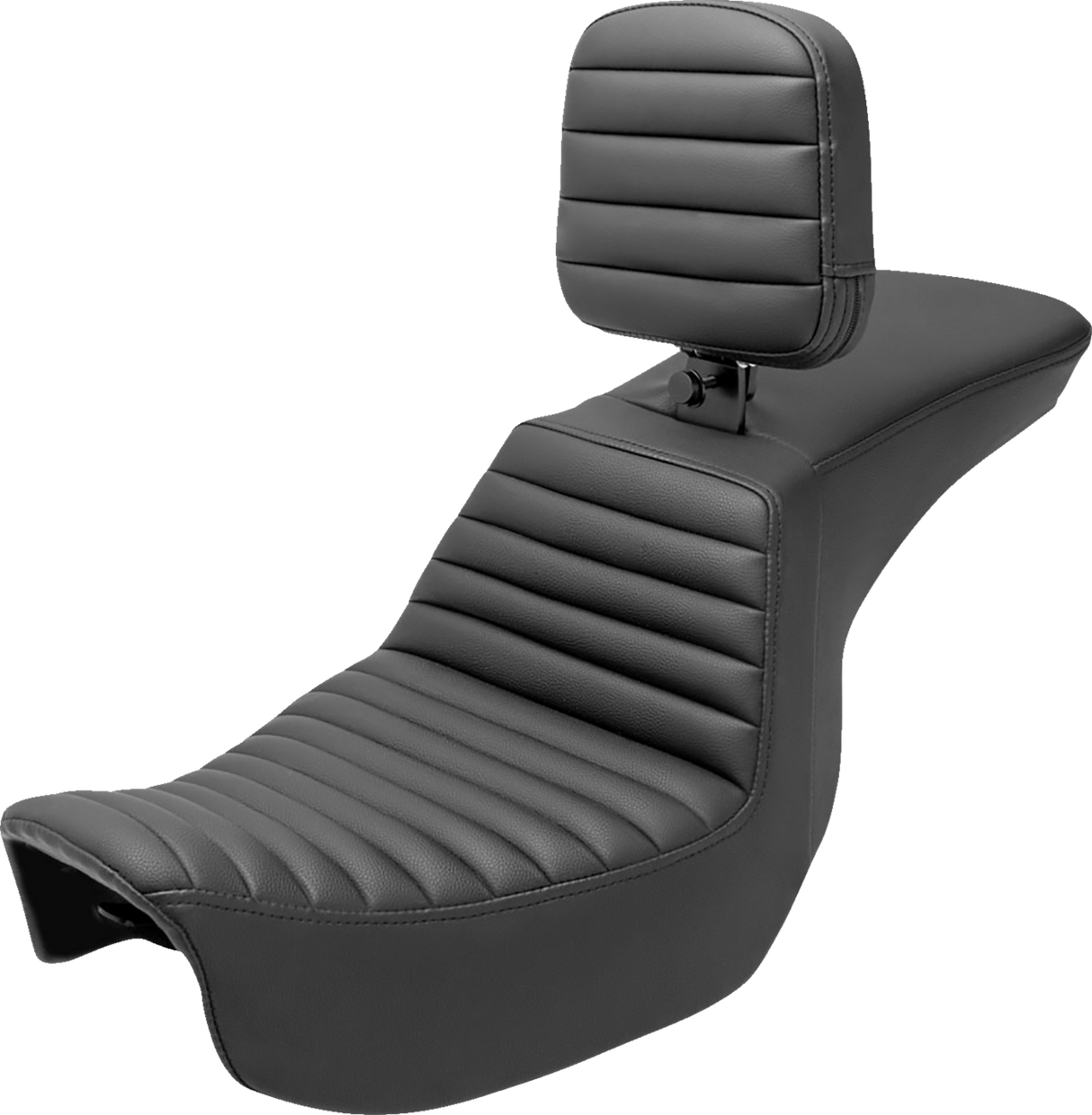 Asiento SADDLEMEN Tour Step Up - Respaldo para el conductor - Tuck-n-Roll - Dyna '06-'17 806-04-191BR 