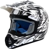 AFX FX-17 Motorcycle Helmet - Butterfly - Matte White - Small 0110-7127