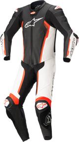 ALPINESTARS Missile v2 - Traje de una pieza - Negro/Blanco/Rojo Fluorescente - Talla 42 EE. UU. / 52 UE 3150122-1231-52