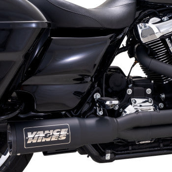 Sistema de escape de alto rendimiento 2 en 1 VANCE &amp; HINES - Negro - Touring 47321-22 