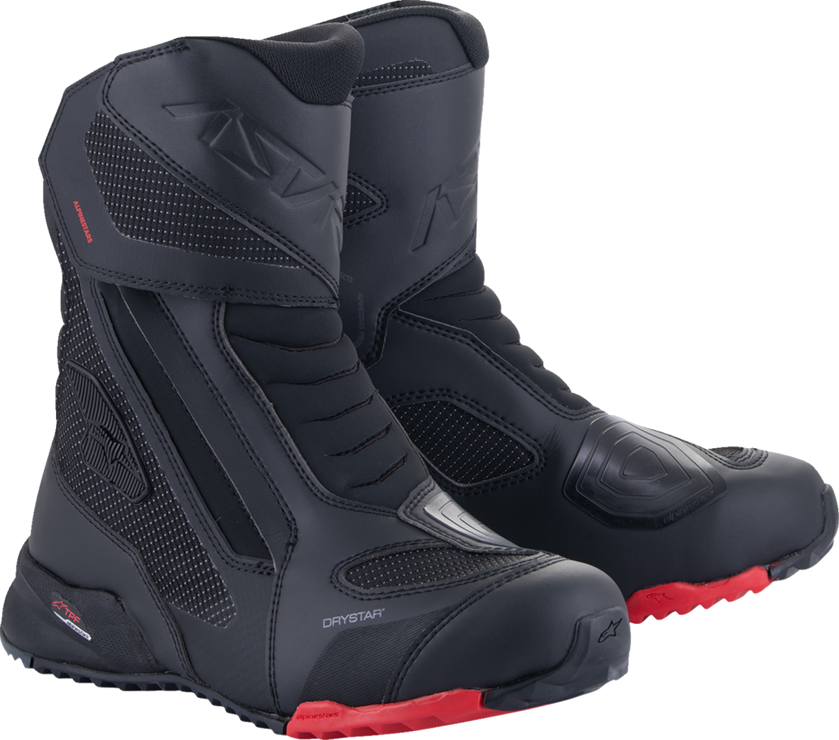 Botas ALPINESTARS RT-7 Drystar® - Negro/Rojo - Talla 14 de EE. UU. / 48 de UE 2443023-13-48