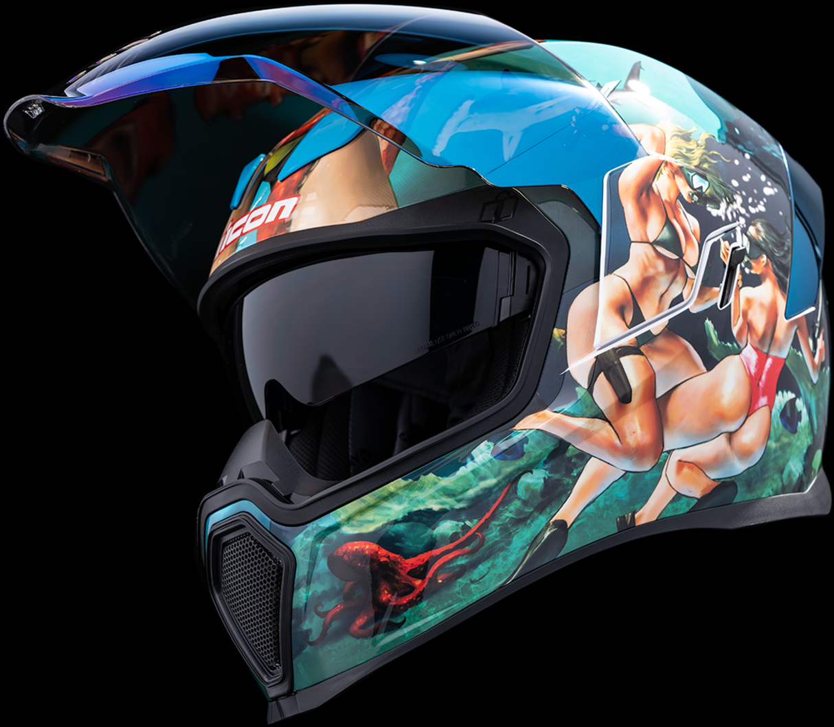Casco ICON Airflite™ - Pleasuredome4 - Azul - XS 0101-15000