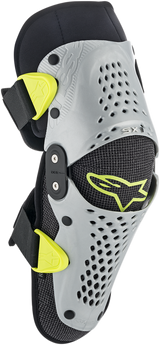 Rodilleras ALPINESTARS Youth SX-1 - Plata/Amarillo Fluo - S/M 6546319195SM
