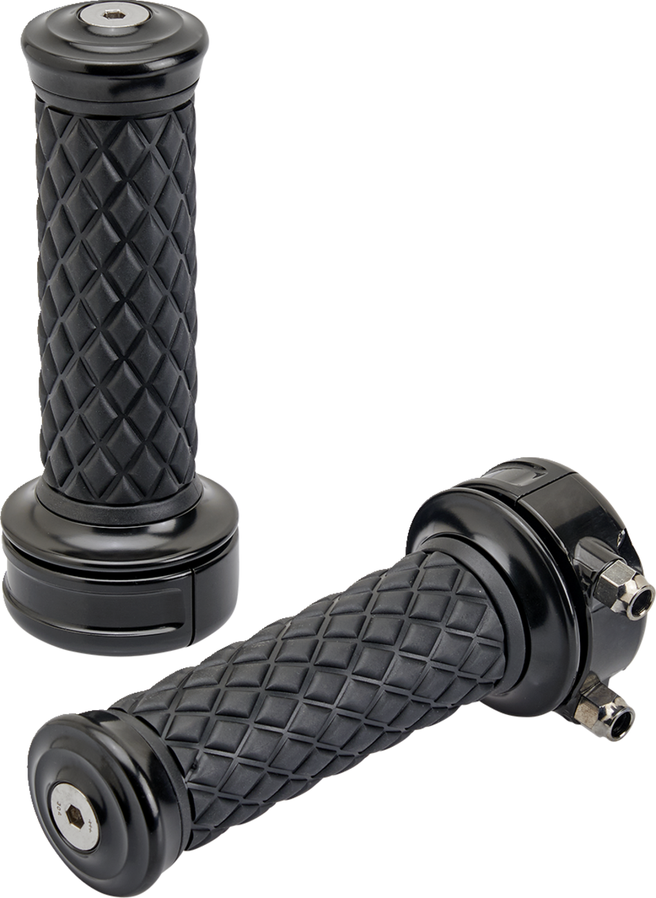 Puños BILTWELL - Alumicore - Personalizados - Negros 6606-201-01 